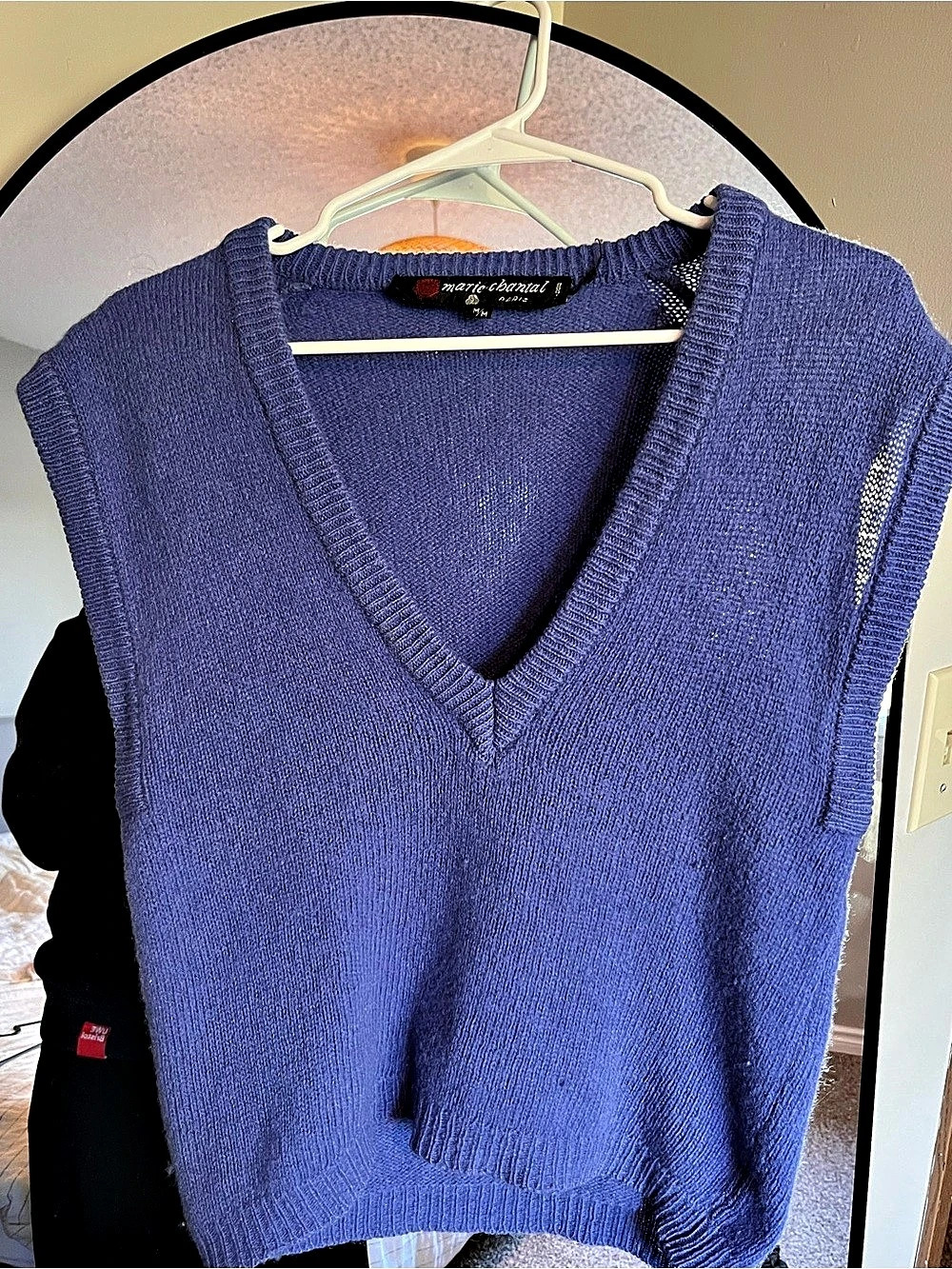 Vintage Bluey/Purple V-Neck Sweater Vest